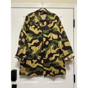 Rare 1960s Military Czechoslovakian Army MLOK Salamander Camo Jacket 2XL